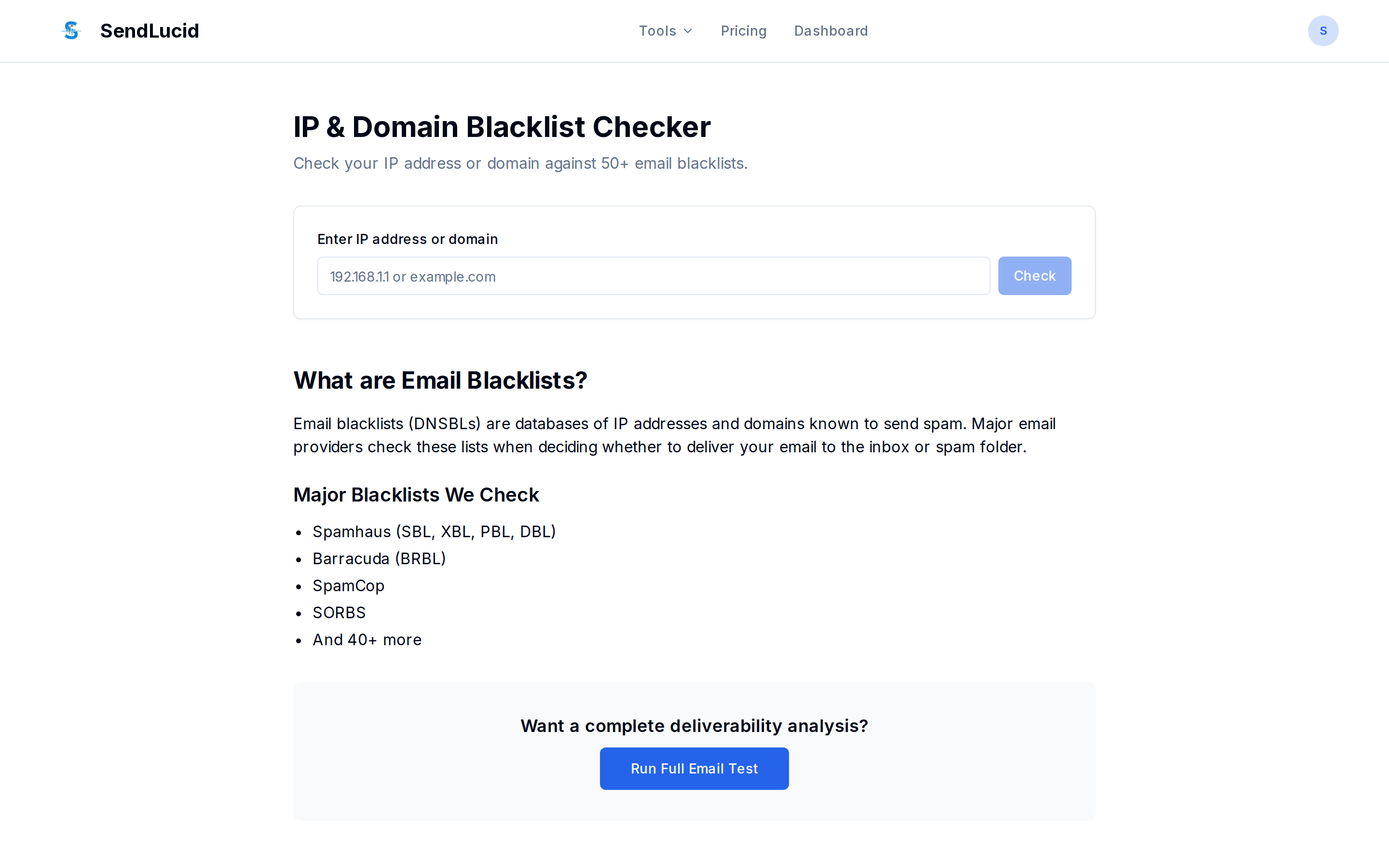 Blacklist Checker