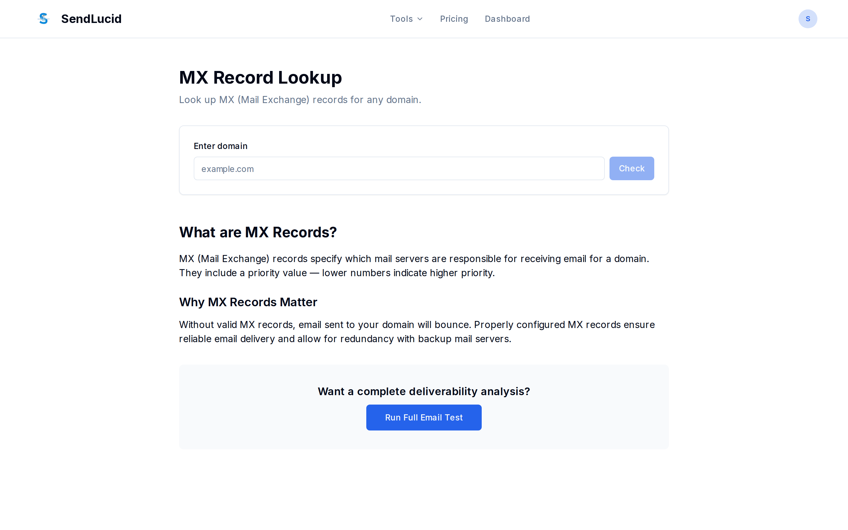 MX Lookup