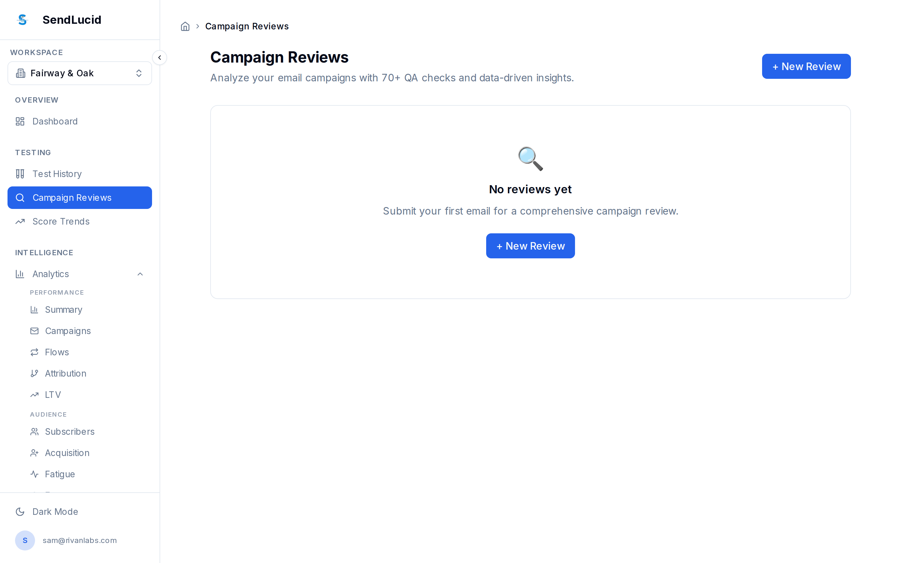 SendLucid Campaign Reviews